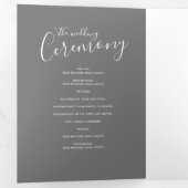 Trois Volets programme de cérémonie de renouvellement des maria (Intérieur en premier)