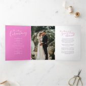 Trois Volets Programme de la cérémonie de renouvellement mariag (Intérieur)