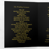 Trois Volets Programme de mariage Twilight Bokeh (Intérieur en premier)