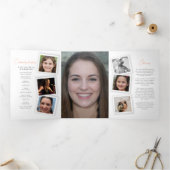 Trois Volets Programme de mémorial funéraire photos instantanée (Intérieur)