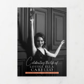 Trois Volets Programme de mémorial funéraire photos instantanée (Page de couverture)