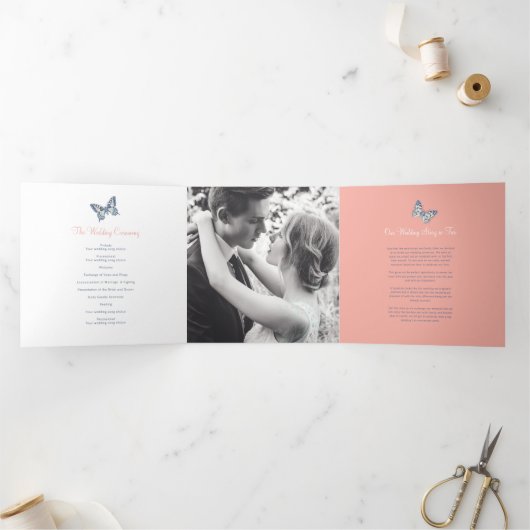 Trois Volets Programme de renouvellement mariage corail bleu fo (Intérieur)