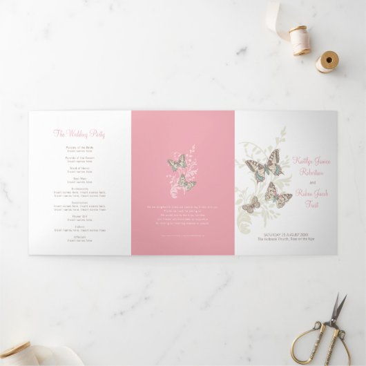 Trois Volets Programme de renouvellement mariage papillons brun (Extérieur)