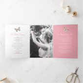 Trois Volets Programme de renouvellement mariage papillons brun (Intérieur)