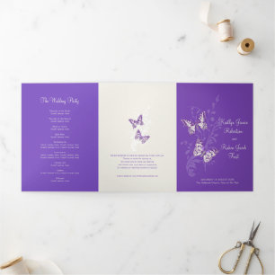Trois Volets Programme de renouvellement mariage papillons pour