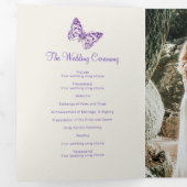 Trois Volets Programme de renouvellement mariage papillons pour (Intérieur en premier)