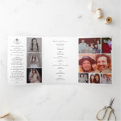 Trois Volets Programme funéraire de Sympathy Memorial Multi-Pho (Intérieur)