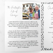 Trois Volets Programme funéraire Notes de musique Professeur de (Intérieur en premier)