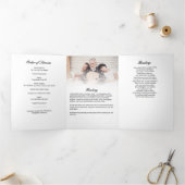 Trois Volets Programme funéraire triplé de 8 photos de script m (Intérieur)