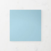 Trois Volets Simple Invitation Tri-Pliable Bleu Clair 5,25"x 5, (Protection)