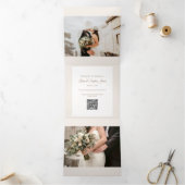 Trois Volets Tripli spécial Ajouter un Faire-part Mariage photo (Intérieur)