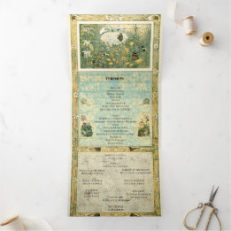 Trois Volets Vintage Storybook Forest Trifold Programme