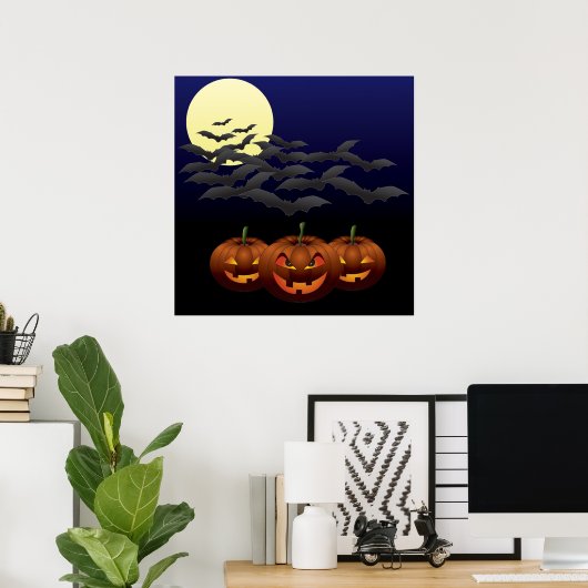Troisième affiche d'Halloween (Bureau à domicile)