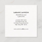 Troisième Carte de visite de guérisseur de l'énerg (Dos)