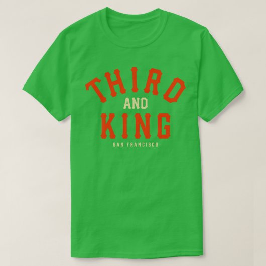Troisième et King Baseball TShirt (Design devant)