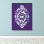 Troisième oeil - Toile enveloppée (Insitu (Plancher de Bois))