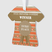 Troisième place vainqueur du concours de pull de N (devant)