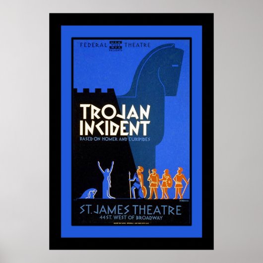 Trojaans incident poster (Voorkant)