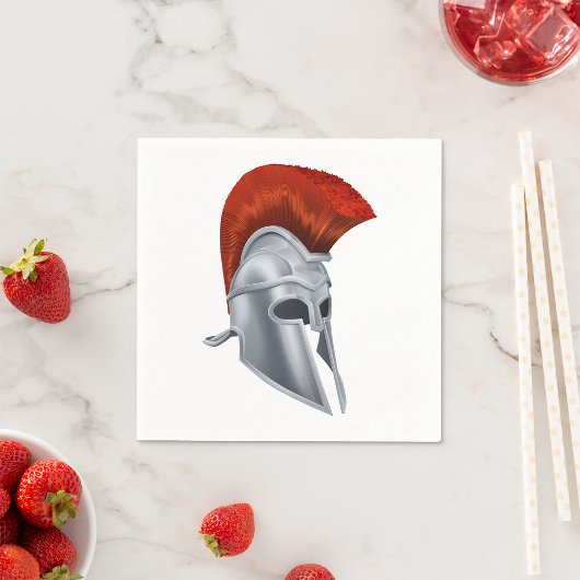 Trojaanse helm papieren servetten