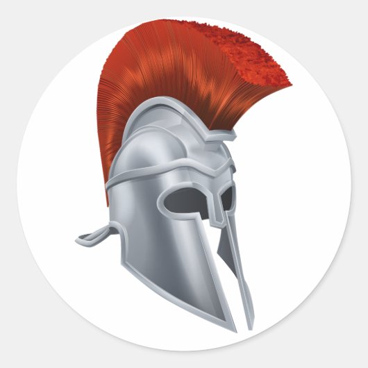 Trojaanse helm Stickers (Voorkant)