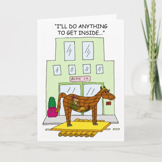 Trojan de la carte de voeux du vendeur à froid (Devant)