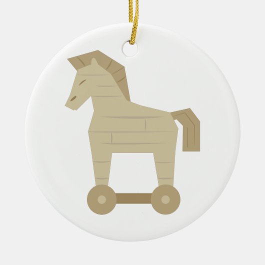 Trojan Horse Keramisch Ornament (Voorkant)