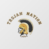 Trojan Nation Window Cling Raamsticker (Vel)
