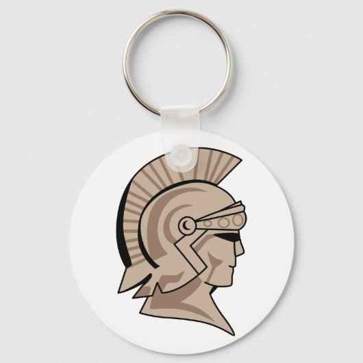 Trojan of Spartan Mascot Sleutelhanger (Voorkant)