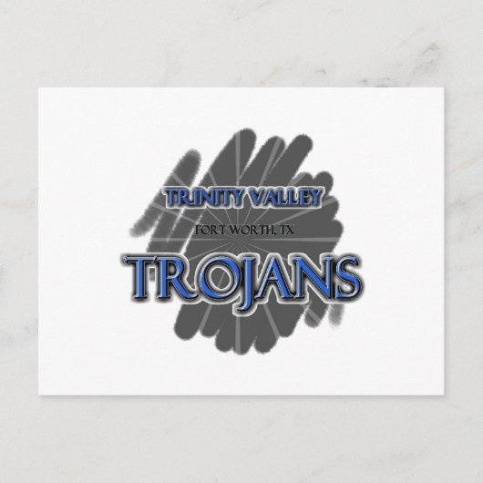 Trojans van de Trinity Valley School - Fort Worth, Briefkaart (Voorkant)