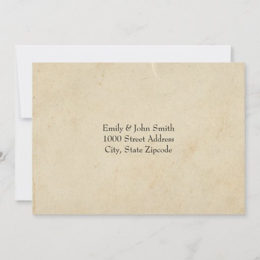 Trojuwse RSVP Elegant Kaart (Achterkant)