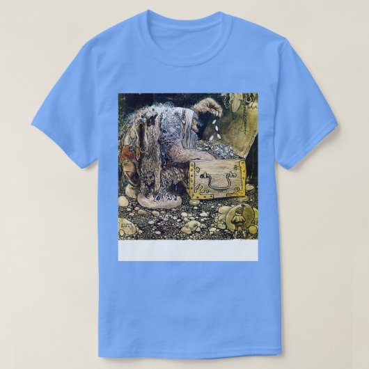Trol met Schatkist John Bauer TShirt (Design voorkant)