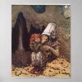 Troll and Child van John Bauer Poster (Voorkant)