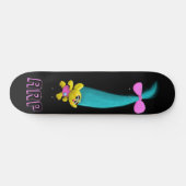 *~* Troll AP89 Neon Zwart Initialen Plezier Skateboard (Horizontaal)