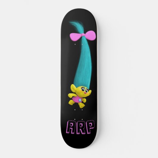 *~* Troll AP89 Neon Zwart Initialen Plezier Skateboard (Voorkant)