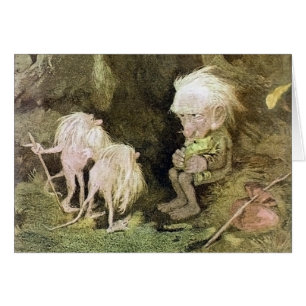 Troll avec sa grenouille d'animal familier