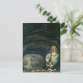 Troll bij de deur door John Bauer 1914 Briefkaart (Staand voorkant)