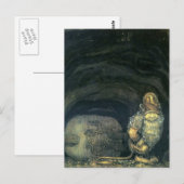 Troll bij de deur door John Bauer 1914 Briefkaart (Voorkant / Achterkant)