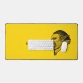 Troll Black and Yellow Design Bureaumat (Keyboard & Muis)