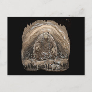 Troll, Boy en Reindeer Briefkaart