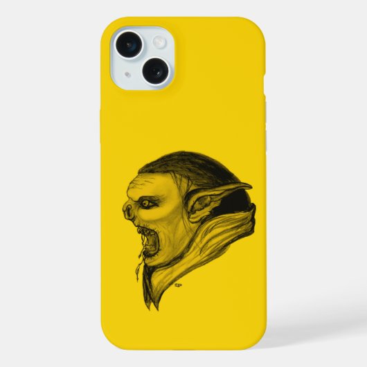 Troll en noir et jaune Design (Verso)