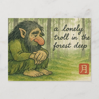 Troll Etegami Postcard Briefkaart