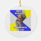 Troll God Circumcision Keramisch Ornament (Achterkant)