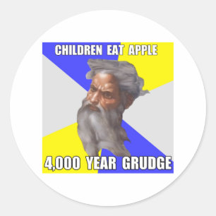 Troll God Grudge Ronde Sticker