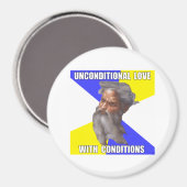 Troll God Onvoorwaardelijke Liefde Magneet (Voorkant / Achterkant)