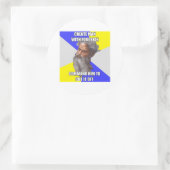 Troll God Voorhuid Ronde Sticker (Tas)