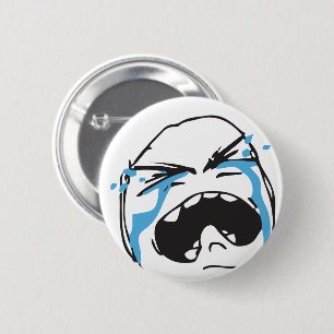 Troll Le Me Memes huilend Bewerkbaar KIES JE KLEUR Ronde Button 5,7 Cm