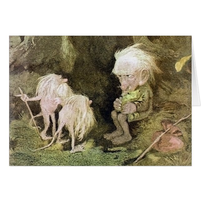 Troll met zijn huiskikker (Voorkant Horizontaal)