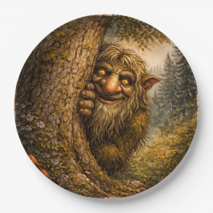 Troll norvégien pic, assiettes en carton