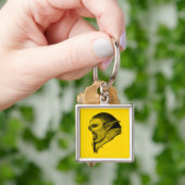 Troll schwarz gelb-ontwerp sleutelhanger (Hand)