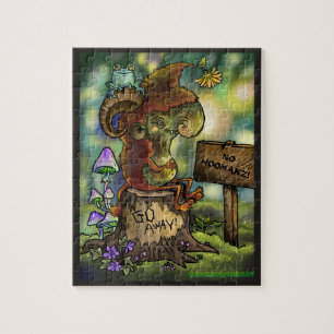Troll Stomp "Geen Mensen" Legpuzzel